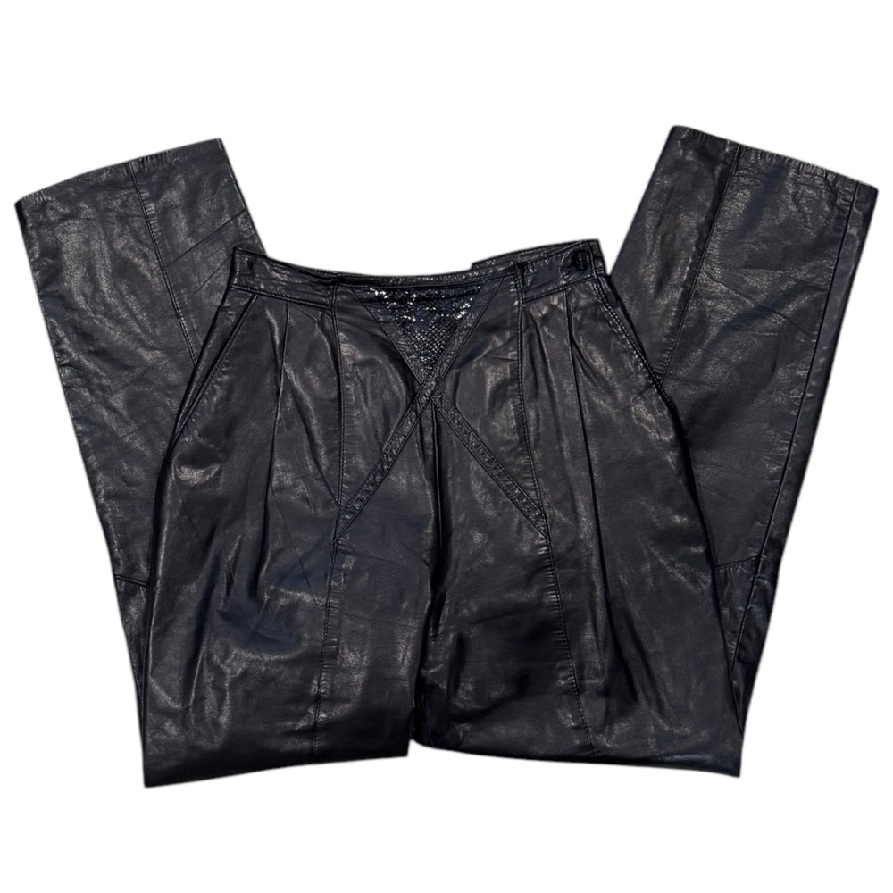 Dominic Bellissimo Leather High Rise Pant 4 - Picture 5 of 15